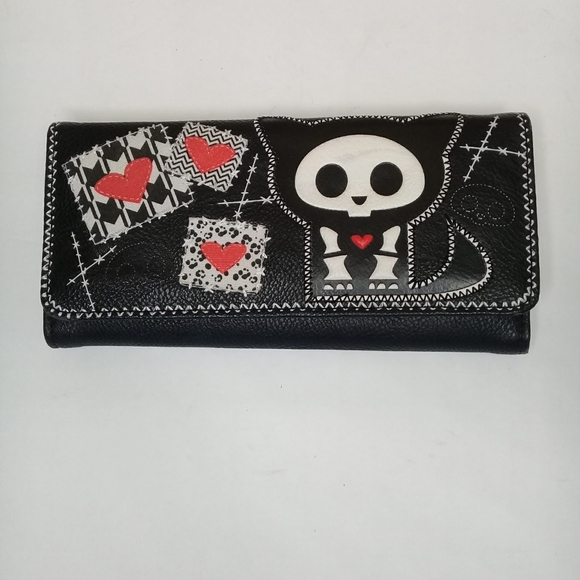 Loungefly Handbags - Loungefly Loves Skelanimals Cat Tri-fold Wallet